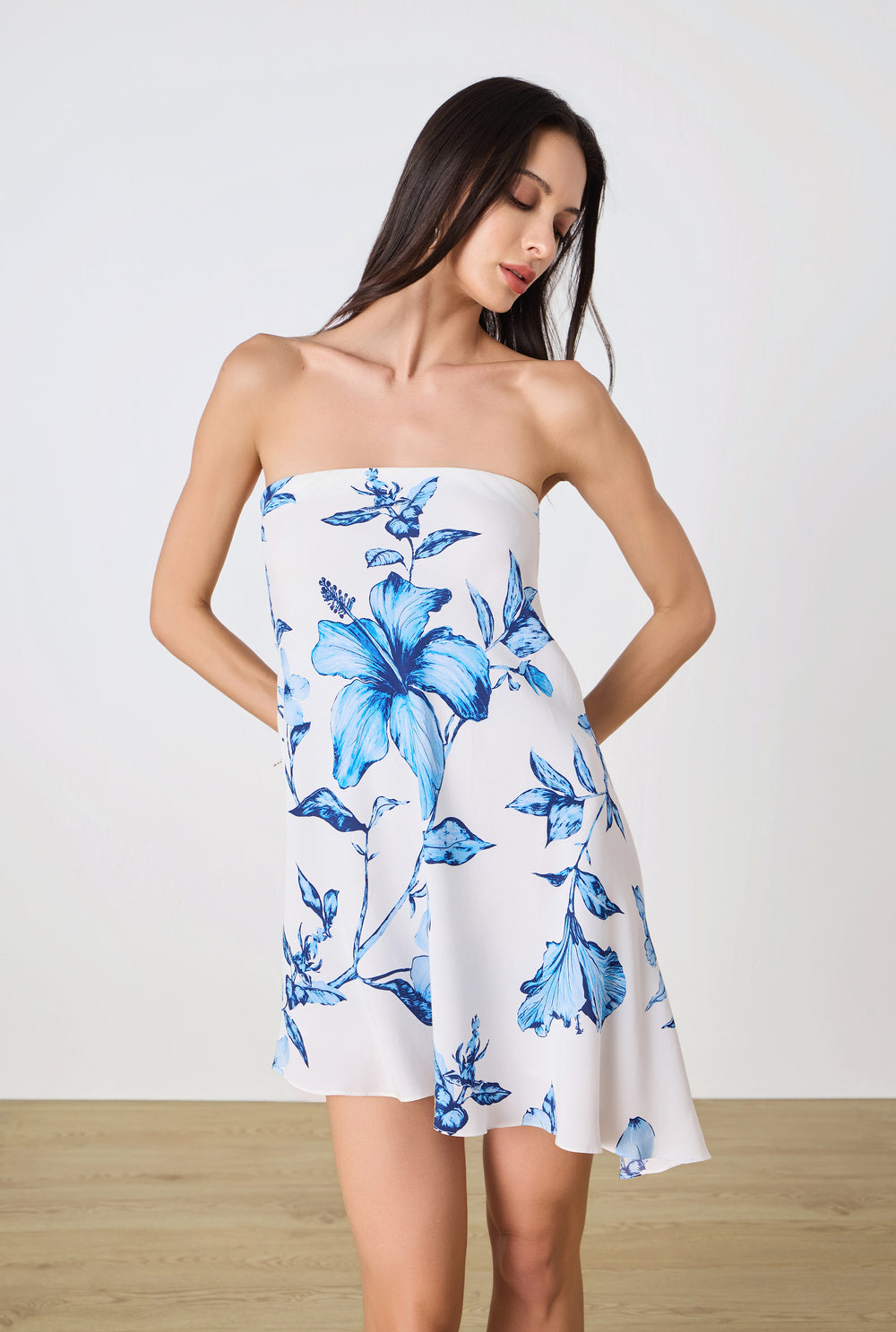 Milo Asymmetric Mini Dress - 1 of 7