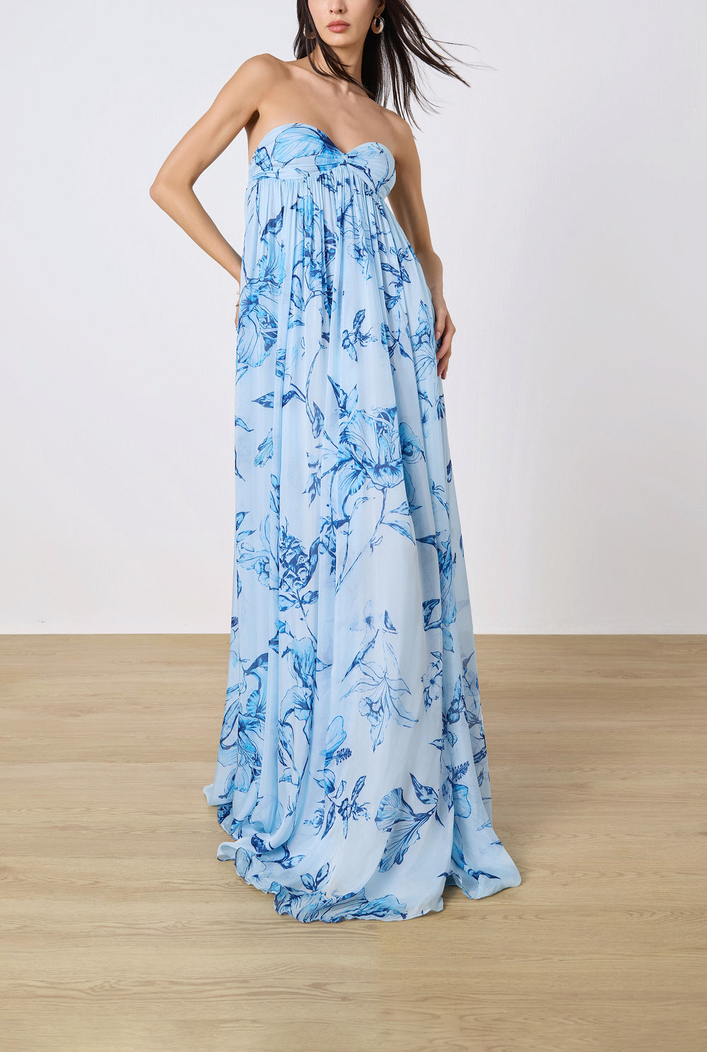 Milo Strapless Flared Dress - 6 of 8