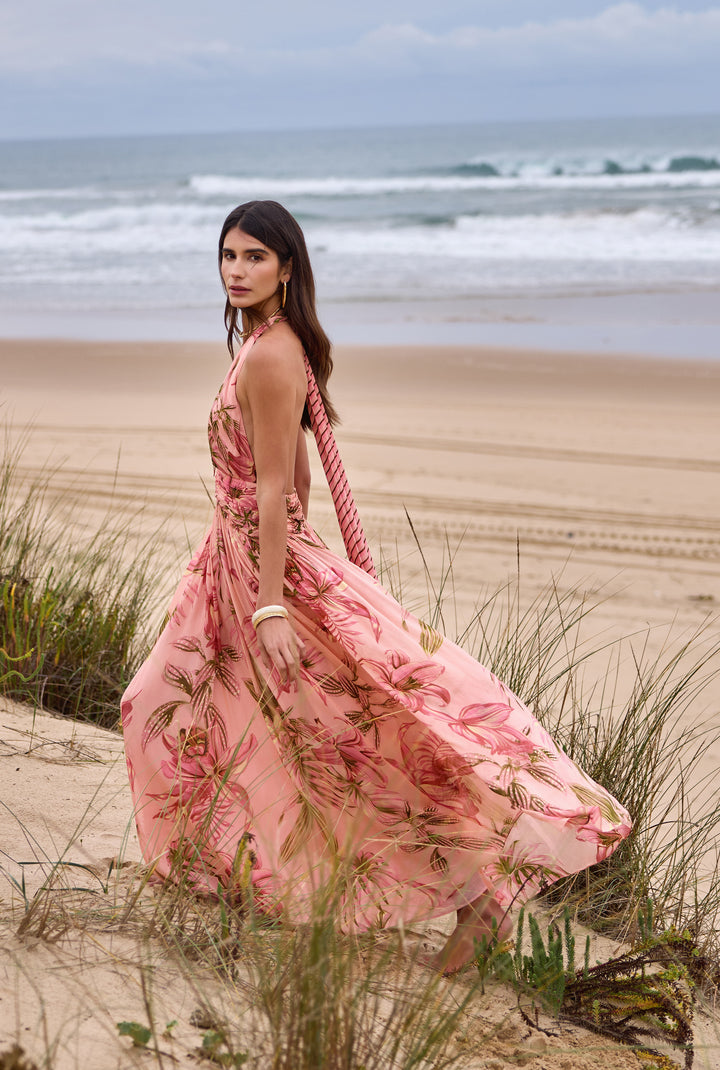 Cain Ruched Maxi Dress