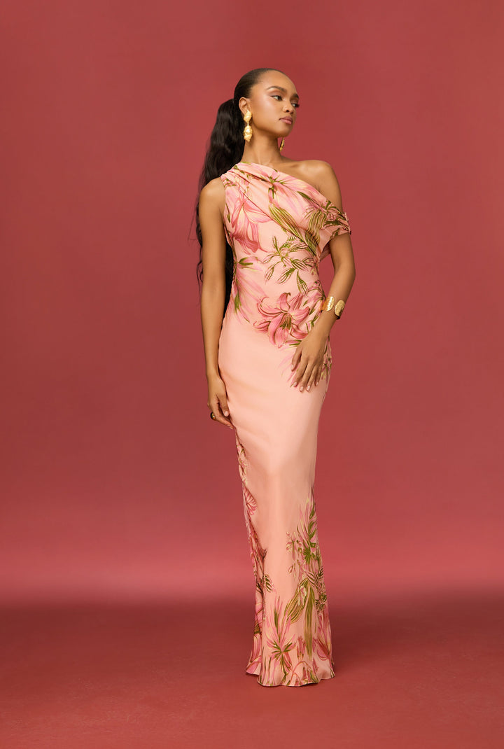 Cain One Shoulder Dress