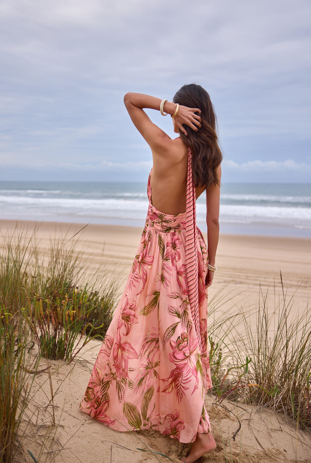 Cain Ruched Maxi Dress