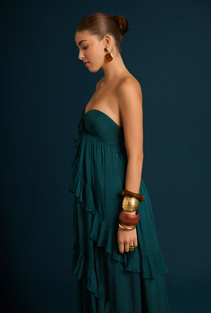 Annie Ruffle Maxi Dress