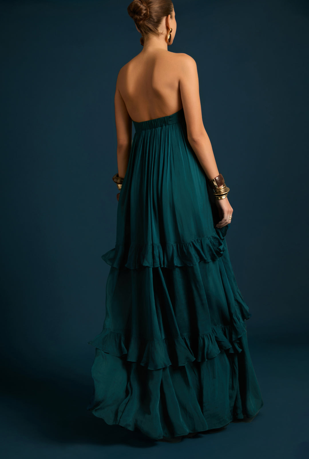 Annie Ruffle Maxi Dress