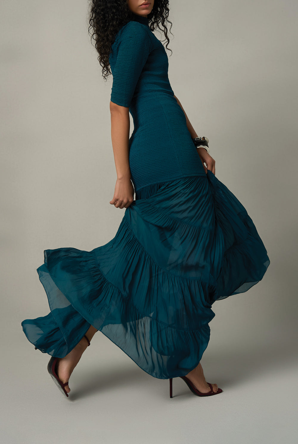 Annie Smocked Maxi Dress - 3 of 8