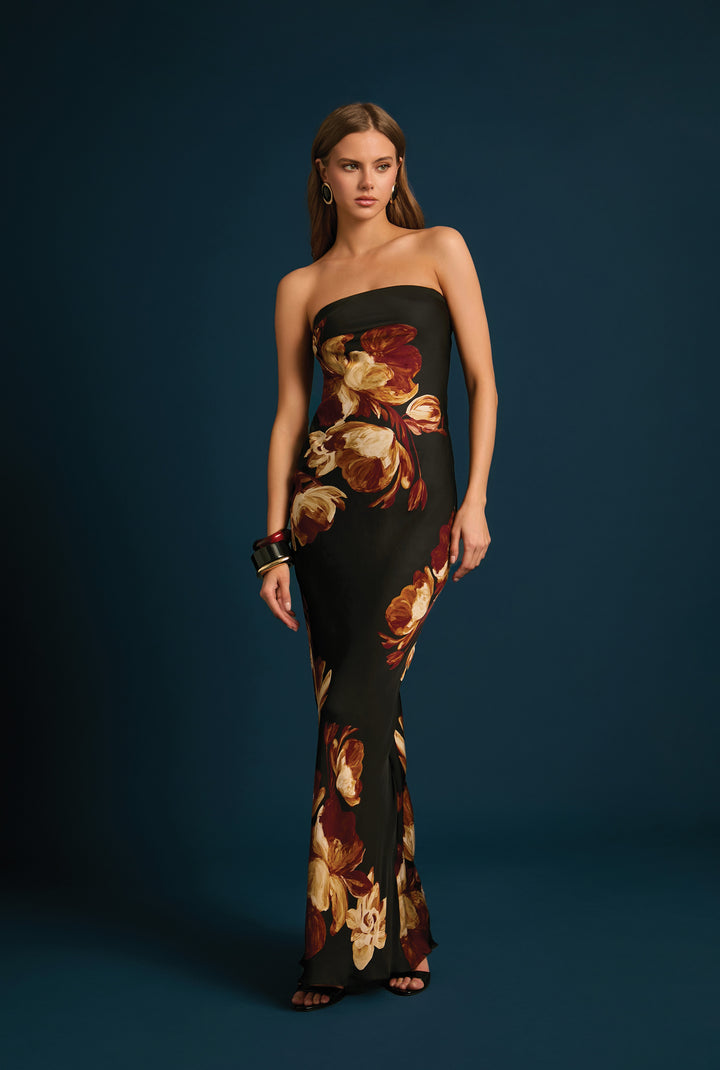 Delia Strapless Maxi Dress