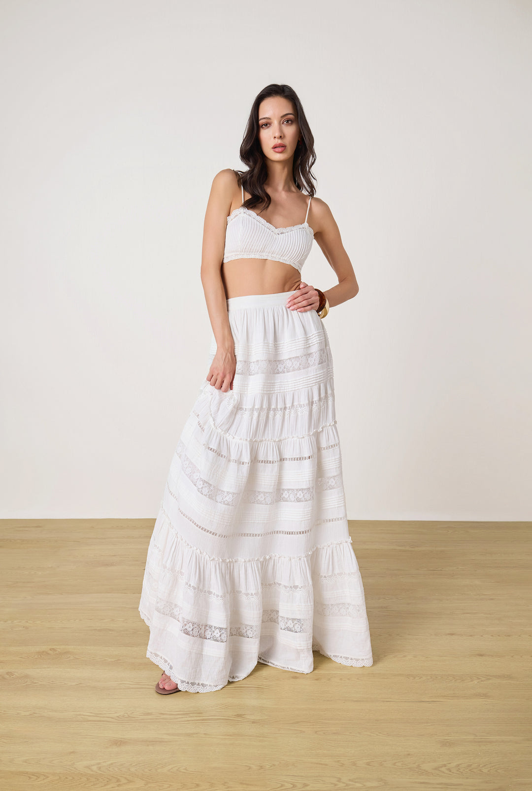 DOVE WHITE LACE BANDEAU BY ROCOCO SAND