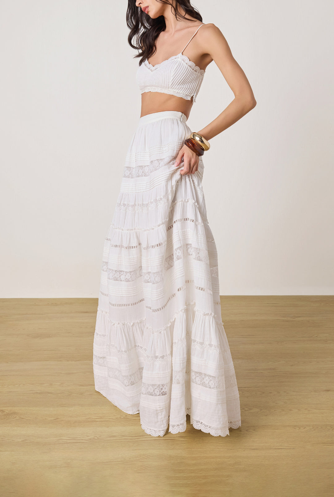 DOVE WHITE LACE BANDEAU BY ROCOCO SAND