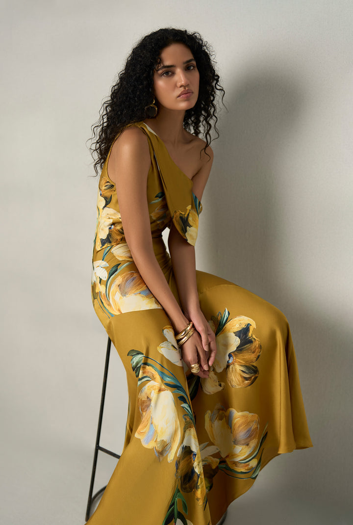 Erica One Shoulder Maxi Dress