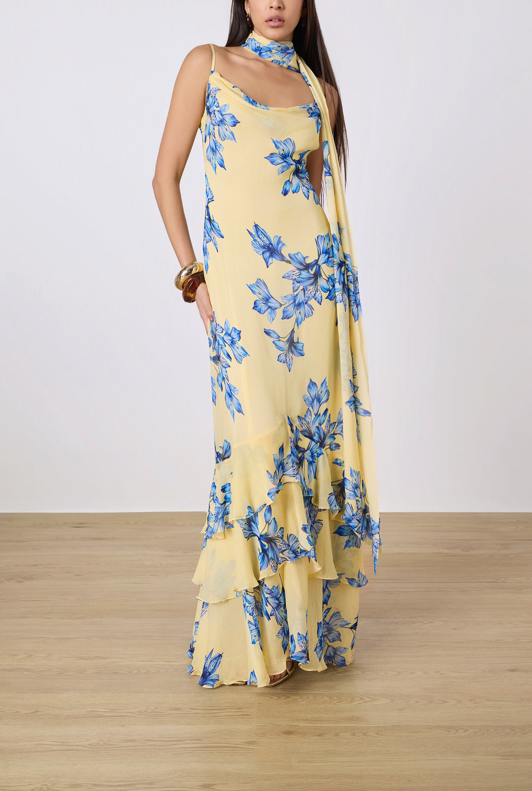 Flur Cowl Maxi Dress - Rococo Sand