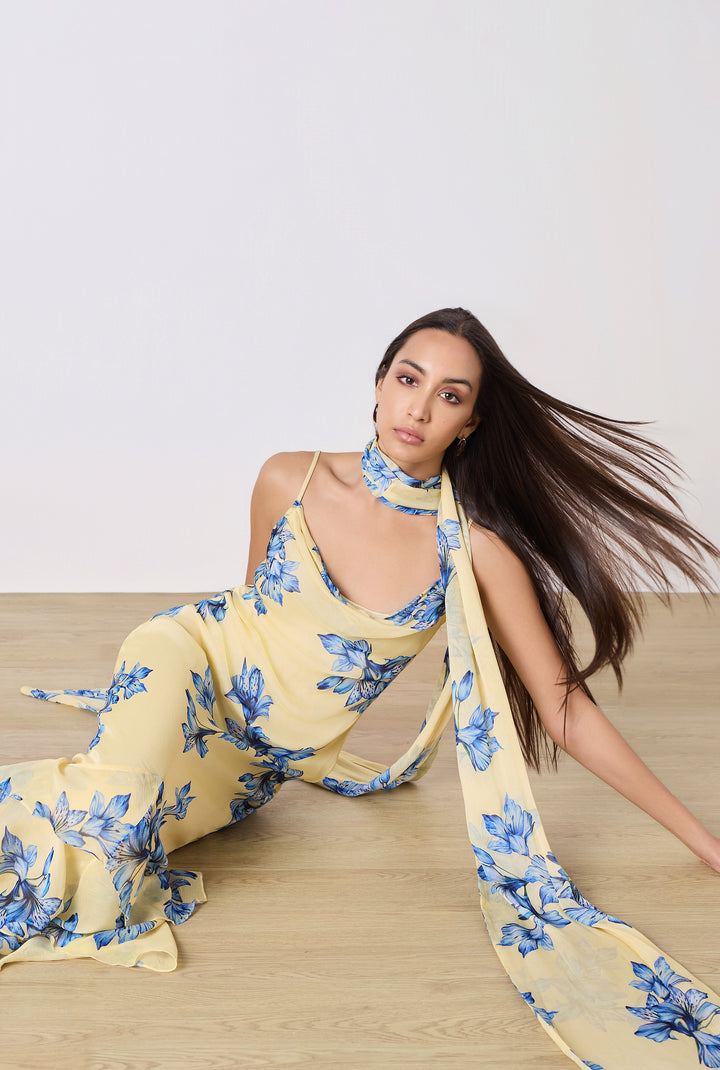 Flur Cowl Maxi Dress - Rococo Sand