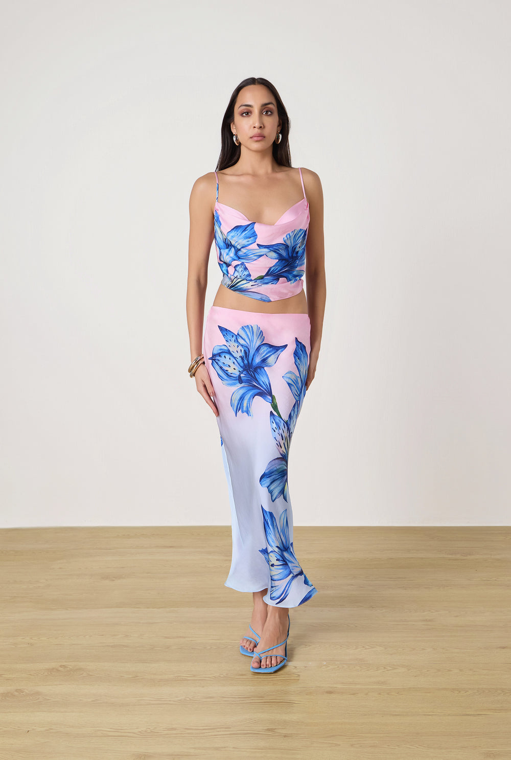 FLUR MIDI SKIRT BY ROCOCO SAND