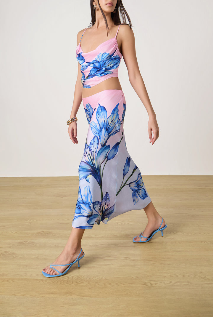 FLUR MIDI SKIRT BY ROCOCO SAND