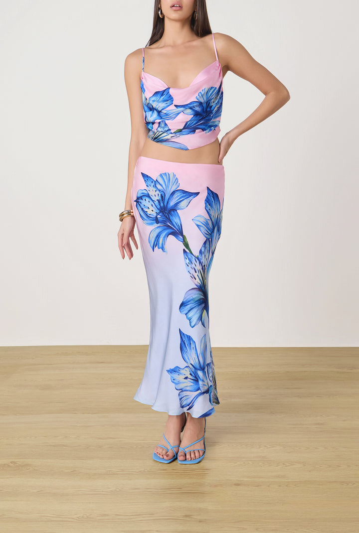 FLUR MIDI SKIRT BY ROCOCO SAND