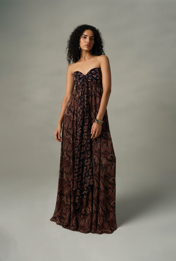 Freya Ruched Maxi Dress