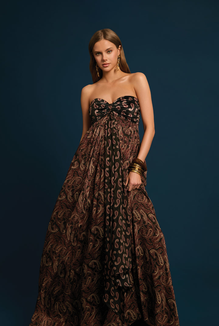 Freya Ruched Maxi Dress