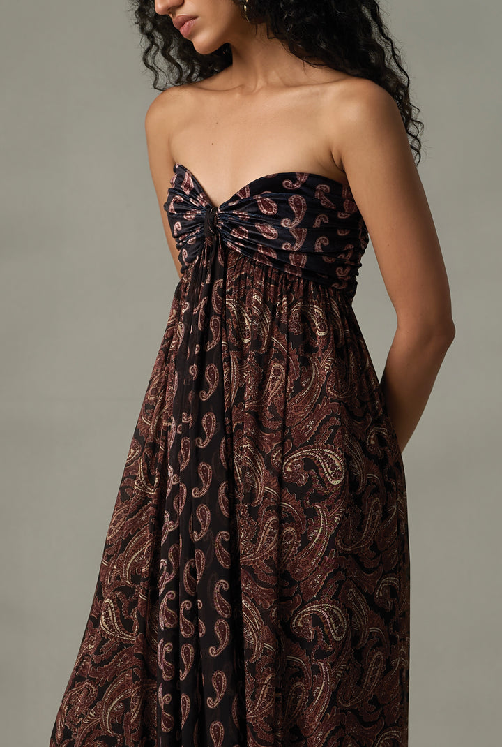 Freya Ruched Maxi Dress