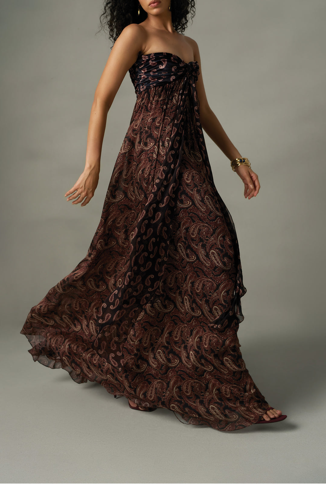 Freya Ruched Maxi Dress