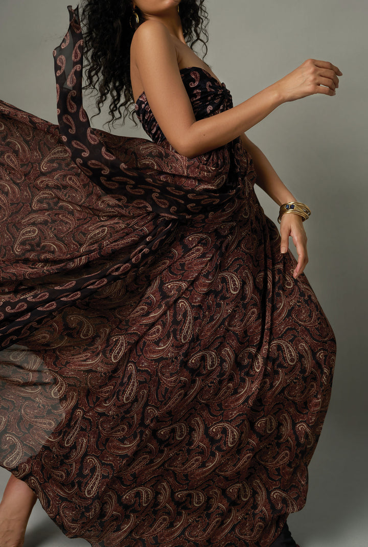 Freya Ruched Maxi Dress
