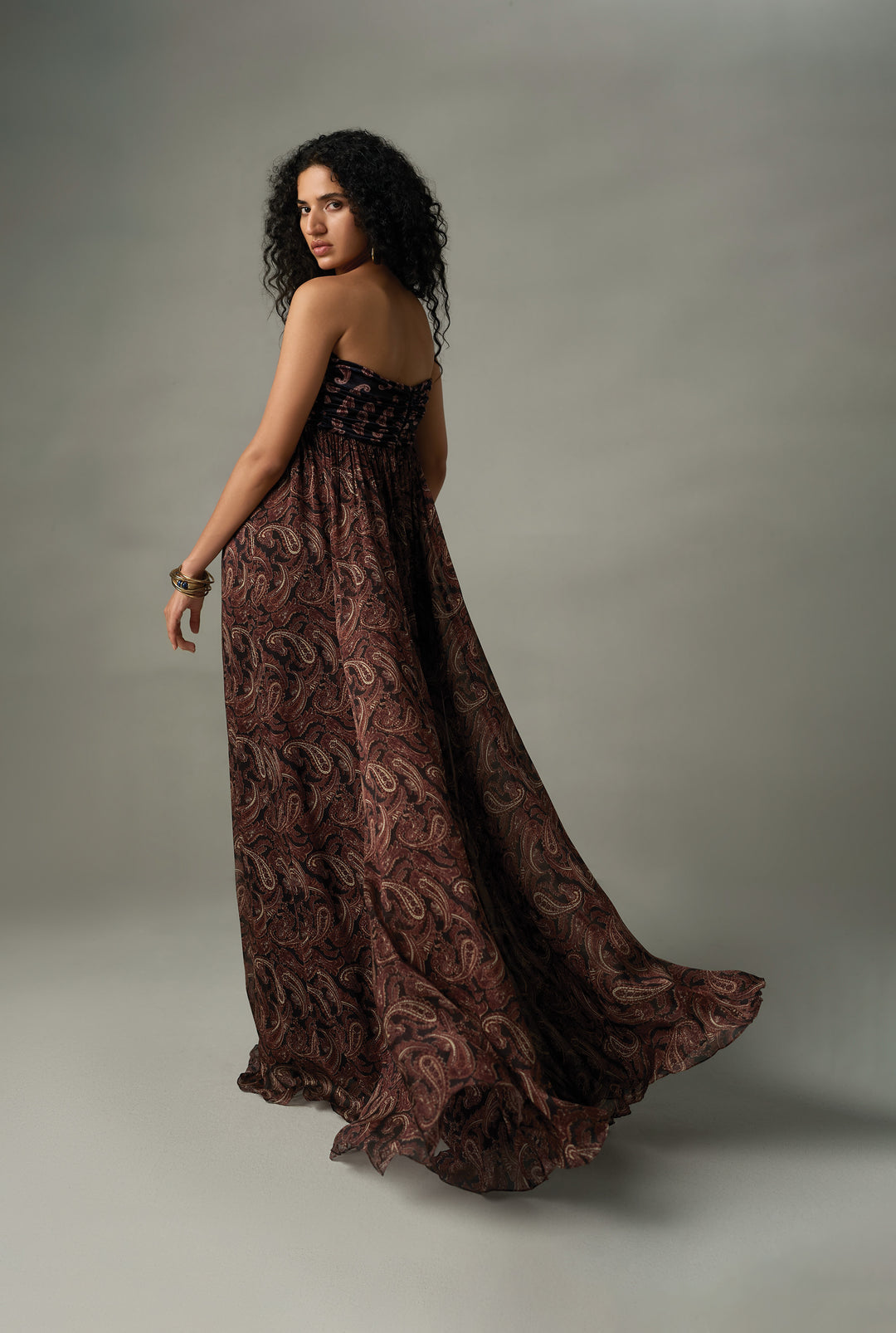 Freya Ruched Maxi Dress