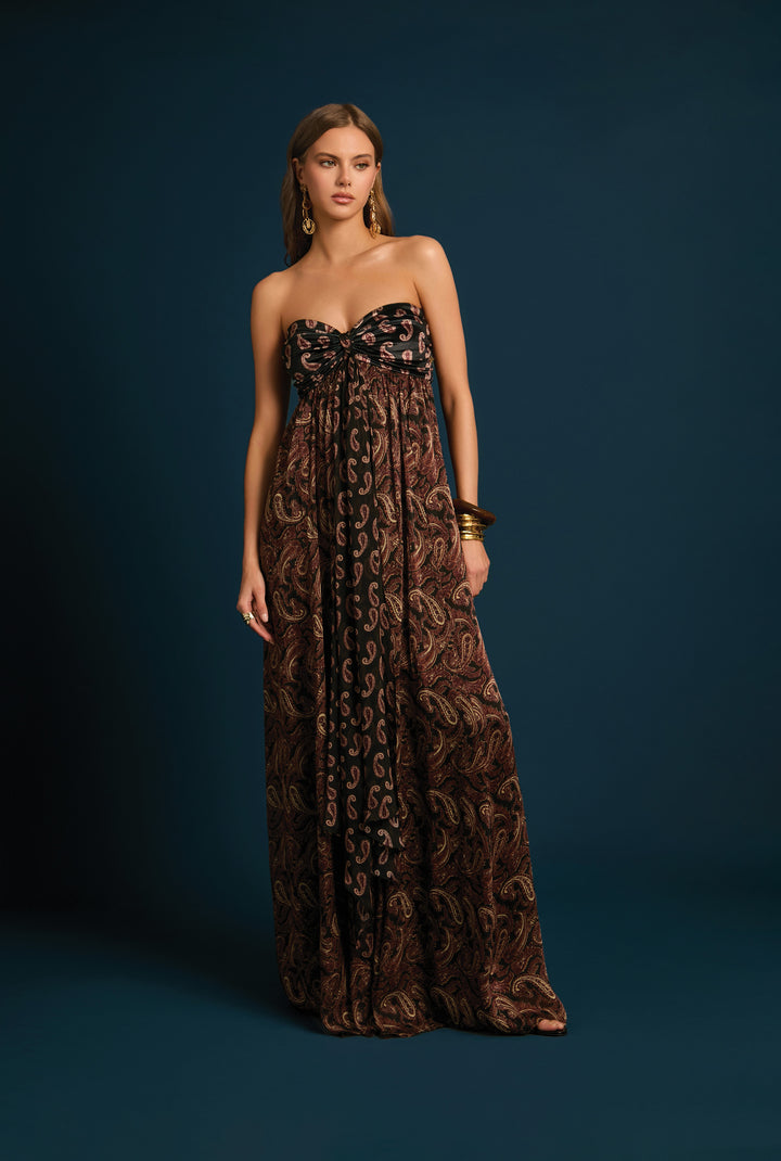 Freya Ruched Maxi Dress