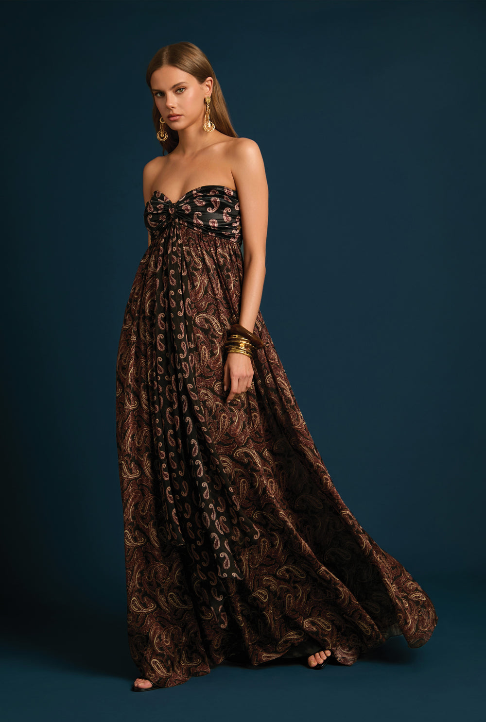 Freya Ruched Maxi Dress - 1 of 8