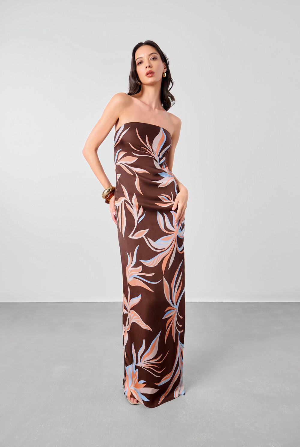 Fern Strapless Long Dress