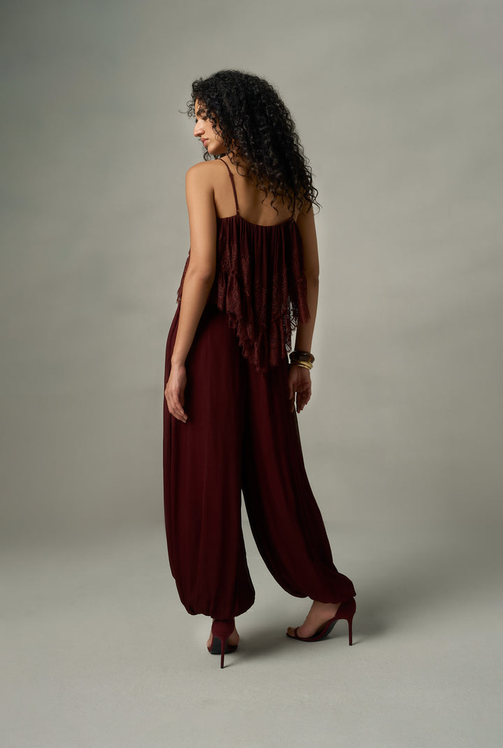 Hazel Lace Frill Top