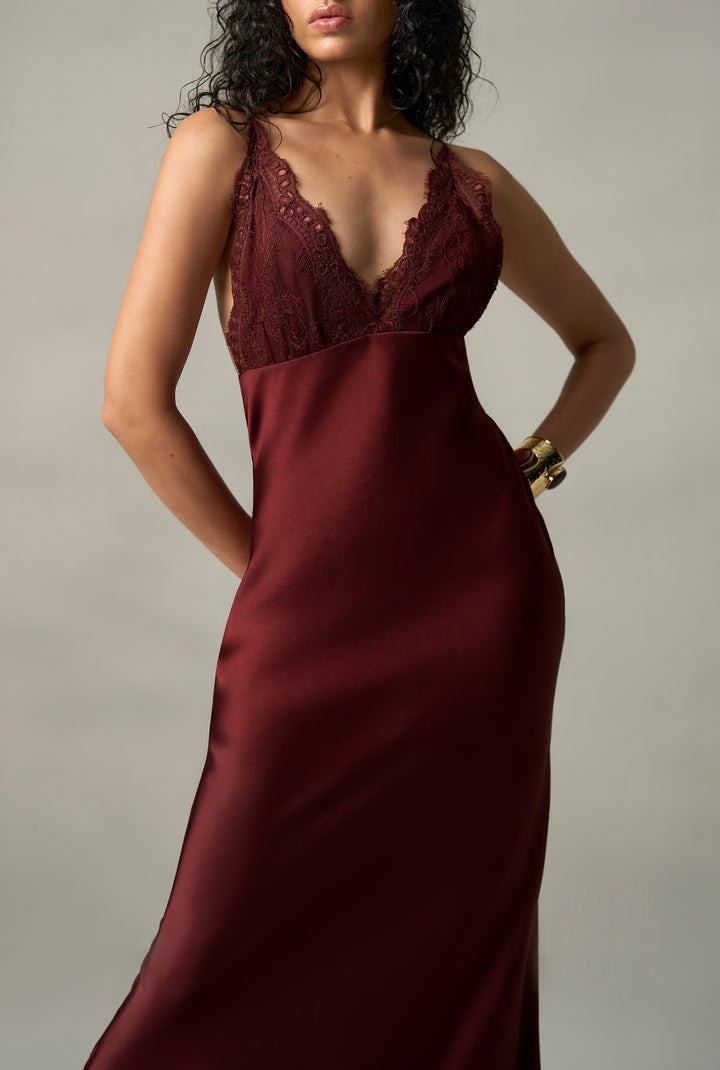 Hazel Lace Maxi Dress