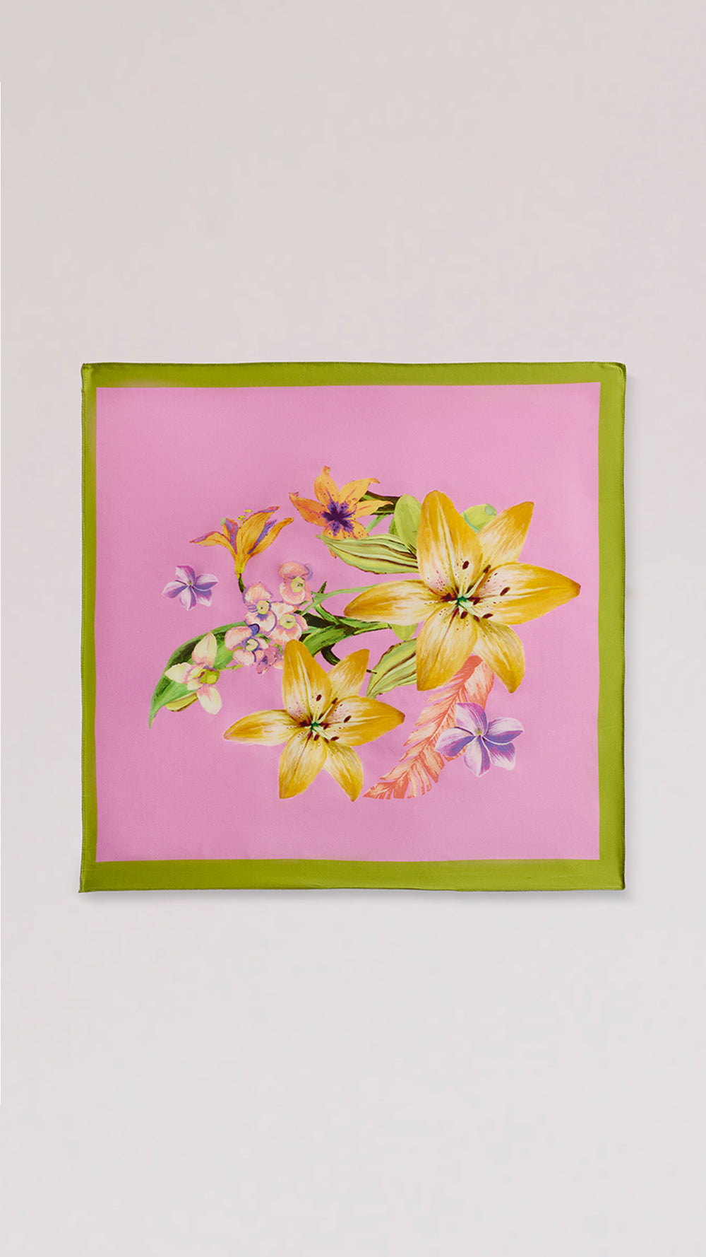 Posy Pink Scarf - Rococo Sand