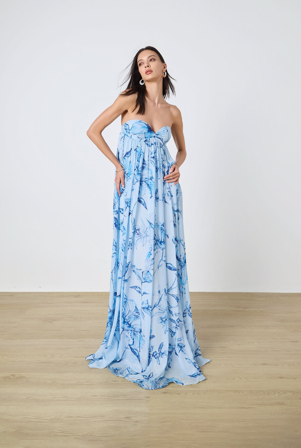 MiloStraplessFlaredDressBYROCOCOSAND_1