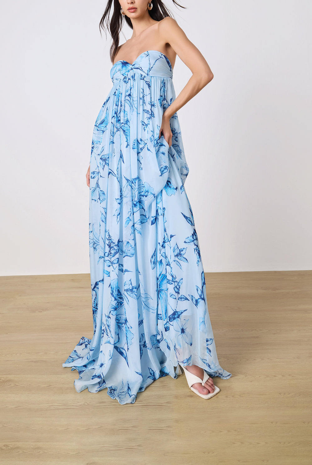 MiloStraplessFlaredDressBYROCOCOSAND_2