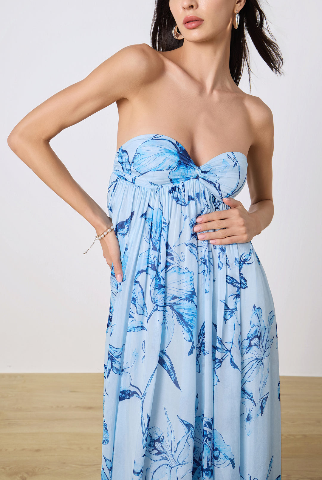 MiloStraplessFlaredDressBYROCOCOSAND_5