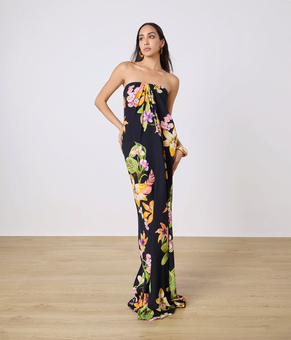 Posy Strapless Maxi Dress