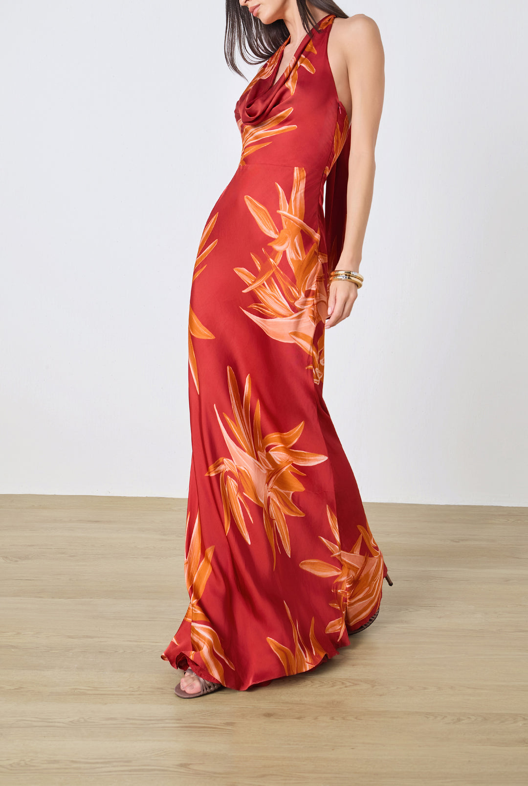 Rene Cowl Maxi Dress
